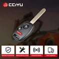 thumbnail image 2 of CCIYU X 1 Flip Key Fob with Key Blade 3 buttons Replacement for 07 08 09 10 11 12 13 for Honda CRV for Accord Coupe for Accord for Crosstour for Insight FIT Series with FCC 35118-TP6-A00, 2 of 6