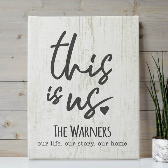 This Is Us Personalized 11x14 Canvas