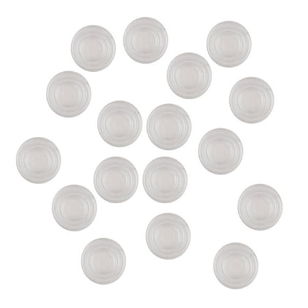 50pcs Soft Small Clear Round Glass Table Top Bumpers Hardware Slip Home ...