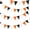 Black and Orange, variant on Pre-Strung Burlap Pennant Banners, 39Ft Pink Fabric Triangle Flag Bunting, 36Pcs Pennant Banner Flags Garland for Mother's Day, Birthday, Wedding, Holiday Party Decorations