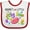 White and Red, variant on Inktastic Mimi's Little Jellybean Cute Easter Candy Boys or Girls Baby Bib