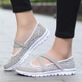 thumbnail image 2 of ibiyuan Womens Orthopedic Walking Shoes Arch Support Walking Shoes for Women Mesh Knitted Woven -On Shoes for Women Sneakers Classic Hands-Free Mary Jane Shoes Women Pull-On Shoes, 2 of 8