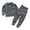 Dark Gray, variant on Ulanda Toddler Kids Junior Girls Boys 100% Cotton Dinosaur Mermaid Pajamas Sleepwear Pjs (Sky Blue, 6-12 Months)