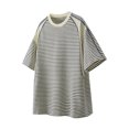 thumbnail image 1 of Tops para hombre, blusas y camisas de manga corta con cuello redondo para hombre, blusas casuales deportivas holgadas de manga corta con cuello redondo para hombre, blusas de poliéster para hombre, 1 of 3
