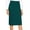 Teal, variant on J. METHOD Women's Midi Skirt Basic Elastic Waist Knee Length Slim Fit Stretch Ponte Pencil Office Solid Skirts NEWSK40 Purple L