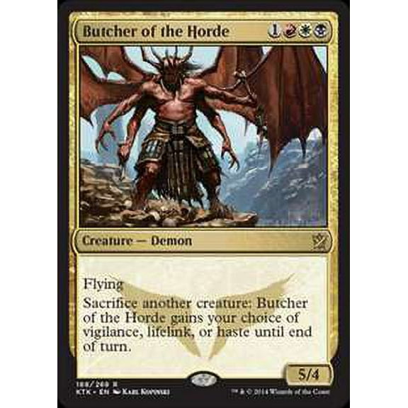 MtG Khans of Tarkir Rare Butcher of the Horde (Foil) #168