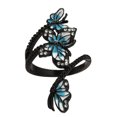 thumbnail image 1 of Anillo HUOGUO Fashion Butterfly abierto con diamante de colores, 1 of 4