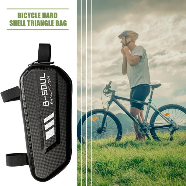 Bolsa triangular de bicicleta Bsvklp impermeable carcasa dura gran capacidad