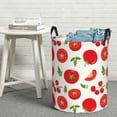 thumbnail image 5 of Goofa Fresh Red Tomato Printed Circular Hamper,Laundry Basket with Handles,Storage Baskets Foldable,Large Capacity Laundry Hamper-Small, 5 of 8
