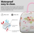 thumbnail image 3 of Insulated Lunch Tote Lunch Box for Women Men,Strawberry (141)-new_19 Zipper Closure Lunch Tote Small Leakproof Cute Lunch Cooler with for Supermarket Shopping, 3 of 7