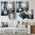 thumbnail image 4 of Designart "Toilet Charm In Blue II" Bath & Laundry Metal Wall Art, 4 of 5