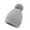 Gray, variant on Herrnalise Unisex Add Velvet Warm Windproof Baggy Stretch Crochet Knitted Winter Soft Beanie Caps Wrap Hairball Hat