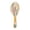 Retro Plant Pattern, variant on Wood Paddle Brush with Cushion & Round Hair Brush Lemon Pattern Detangling Brush for All Hair Types