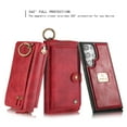 thumbnail image 2 of Allytech Wallet Case for Samsung Galaxy S24 Ultra, Zipper Pocket + Card Slots, [Full Body Protection] PU Leather Zipper Wallet Detachable Magnetic Phone Case with Wristband & Buckle - Red, 2 of 9