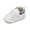White, variant on Quealent Baby Boys Girls High Top Ankle PU Leather Sneakers Soft Rubber Sole Moccasins Oxford Loafers Anti-Slip Toddler Wedding Uniform Dress Shoes Brown for Size 12=2