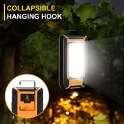 LED Rechargeable Magnetic Work Light 500Lumens, Hanging Hook 3 Lighting Modes, Job Site Lighting for Car Repairing, Camping