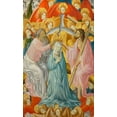 thumbnail image 2 of de Mora, Rubielos 21x32 White Modern Wood Framed Museum Art Print Titled - The Coronation of the Virgin with the Trinity, 2 of 4