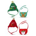 thumbnail image 3 of Billuyoard Gorro navideño de invierno para mascotas de tamaño pequeño, babero, toalla para Saliva, accesorios de decoración para fiestas y vacaciones, Ropa para mascotas No.02 Billuyoard PT000595-02, 3 of 6