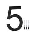 thumbnail image 1 of 8 inch Modern Floating House Numbers Large Black Shadow Home Address Garage Gate 5, 1 of 9
