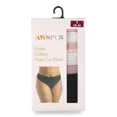 thumbnail image 3 of Joyspun Women's Cotton-Blend Hi-Cut Bikini Panties, 6-Pack, Sizes S-XXXL, 3 of 10