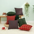 thumbnail image 4 of 2 Pack Scottish Tartan Plaid Throw Pillow Covers Farmhouse Classic Decorative Cushion Cases, 18x18 Inch, 4 of 6