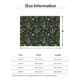 thumbnail image 5 of Naloa Mexican Flower 1 Flannel Fleece Throw Blanket for Bed Couch, Thick Blanket - All Seasons Suitable for Women, Men and Kids-50"x40", 5 of 6