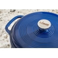 thumbnail image 4 of Lodge Cast Iron 6 Quart Enameled Dutch Oven, Indigo, 4 of 8