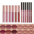 thumbnail image 2 of Juego de 12 lápices delineadores de labios con brillo labial, no se adhieren fácilmente, brillo labial mate, lápiz delineador de labios giratorio., 2 of 4
