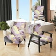 thumbnail image 1 of Designart « Abstraction Géode Teintée de Rose I » Fauteuil d'Appoint Rembourré en Marbre Rose - Fauteuil Moderne pour Chambre, 1 of 7