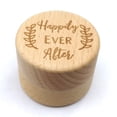 thumbnail image 2 of pitrice Rustic Wedding Wood Ring Holder Wedding Ring Bearer Box Engagement Engraving Wooden Rings Box, 2 of 6