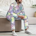 thumbnail image 7 of Lsque Sea Turtles Pattern Long Sleeve Pajama Set for Men - Soft 2-Piece Sleepwear and Loungewear Set with Pockets, Comfy Nightwear-XX-Large, 7 of 7