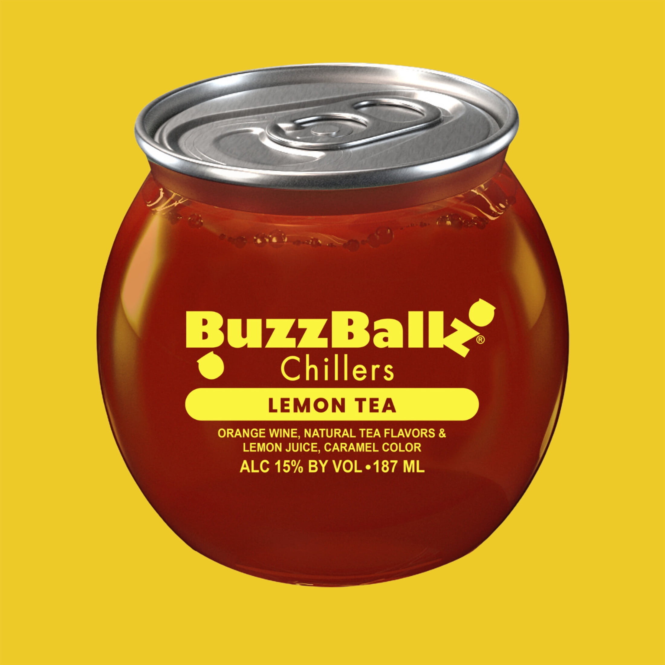 BuzzBallz Lemon Tea Wine Cocktails, 187ml 30 Proof