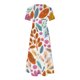 thumbnail image 4 of Puntoco Vestido Midi A La Moda Para Mujer, Estampado Floral, En Capas, Con Doble Bolsillo, Manga Corta, Cuello Redondo, Vestido Colorido Xl,Regalos Para Mujer Joven, 4 of 4