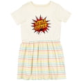 thumbnail image 3 of Inktastic Little Sister Super Hero Girls Toddler Dress, 3 of 5