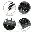 thumbnail image 3 of GJX 18650 Battery Charger 4-Bay Smart Charger with Automatic LED Display Li-ion Battery Charger, 3 of 4