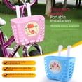 thumbnail image 3 of Premium Thickened Kids' Bike Basket - Versatile Front Storage Accessory for Bicycles, Scooters & Tricycles, Durable Frame, Easy Installation, Safe & Fun for Children, Quality Assured (ATS200700630),, 3 of 5
