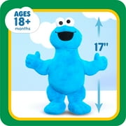 Sesame Street Large Plush Cookie Monster Baby and Toddler Toys, Ages 18 Months+