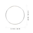 thumbnail image 2 of MasteelfCA Vosarea 10 Pcs Simple Dreamcatcher Round Metal Ring Plating Ring Hand-made Craft Accessory for Woman Girl (10cm), 2 of 8