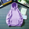 thumbnail image 2 of CFLVAEK Mens Hoodie Sweatshirts Oversized Long Sleeve Hooded Pullovers Loose Fitted Drawstring Hoodies Solid Color Casual Fall Hoodies with Pocket Purple XXL, 2 of 7
