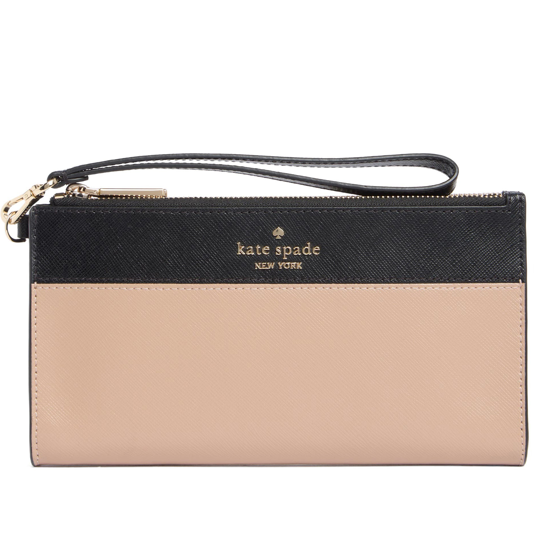 Kate Spade New York Hollie Spade Clover Geo Small L-zip Wristlet