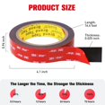 thumbnail image 6 of Double Sided Tape Heavy Duty, Adhesive Mounting Tape Waterproof, 16.4 FT x 0.94 IN, Strong Foam Tape for Walls, Automotive, Home Office Decor, Made of 3M VHB Tape (Pack of 1), 6 of 7