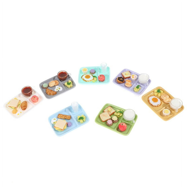 Party Yeah 1/12 Dollhouse Mini Buffet Breakfast Dish Kitchen Accessories  Doll Food Toys