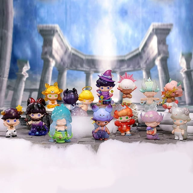 Blind Box Toy POP MART Dimoo Zodiac Series para niños