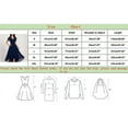 thumbnail image 3 of Ketyyh-chn99 Robes d'Été pour Femmes Robe Courte de Plage Robe de Fête Manche à Volants à Étages Robe Courte Évasée Bleu Marine,P, 3 of 5