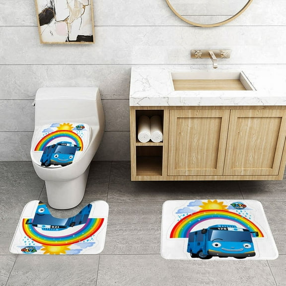 Tayo Little Bus Classic Three Piece Set With Water Absorption And Anti Slip Properties