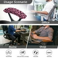 thumbnail image 5 of SCRAWLGOD Leopard Print Black Pink Set of 4 Stretchable Office Chair Armrest Slipcovers Comfortable Rotating Chair Arm Rest Cover Anti-Slip Desk Chair Arm Protector, 5 of 6