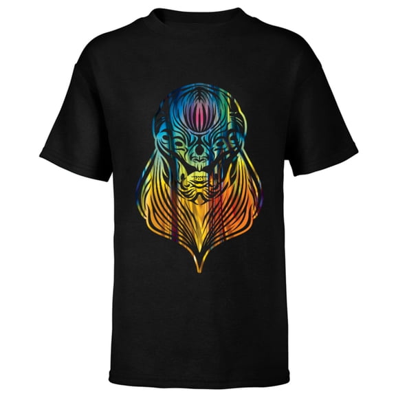 Marvel Eternals Kro Rainbow Gradient - Short Sleeve T-Shirt for Kids – Customized-Black