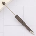 thumbnail image 1 of Bolígrafos de tinta negra con cuentas, 48 piezas, abalorios hechos a mano para la escuela y la Oficina, material de lujo para estudiantes, 1 of 4