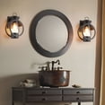 thumbnail image 2 of Industrial Wall Sconces, Waterproof Exterior Outdoor Wall Lamp with Metal Frame Glass Shade for Indoor Outdoor Black, 2 of 7