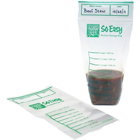 Fresh Baby - So Easy Portion Bags, BPA-Free, 50-Pack